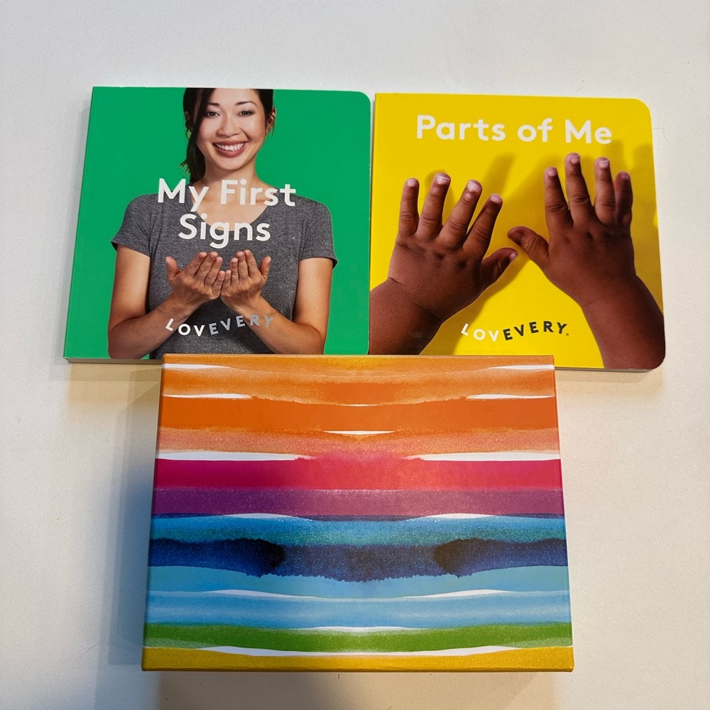Bundle of Lovevery Books and Textured Cards